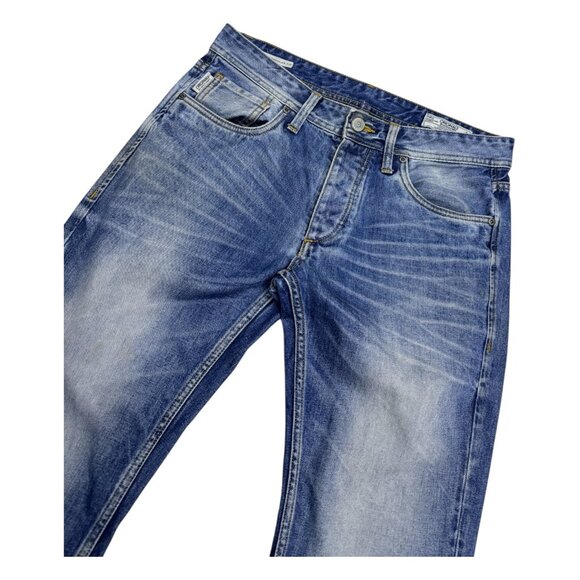 JACK & JONES Clark Bootcut Luxury Designer Casual Denim Jeans Mens 32x34 - Picture 3 of 8